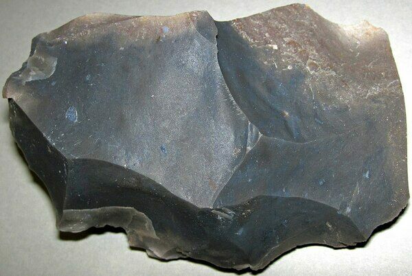 A chert nodule from Indiana.  Despite its bland color it is technically a jasper.